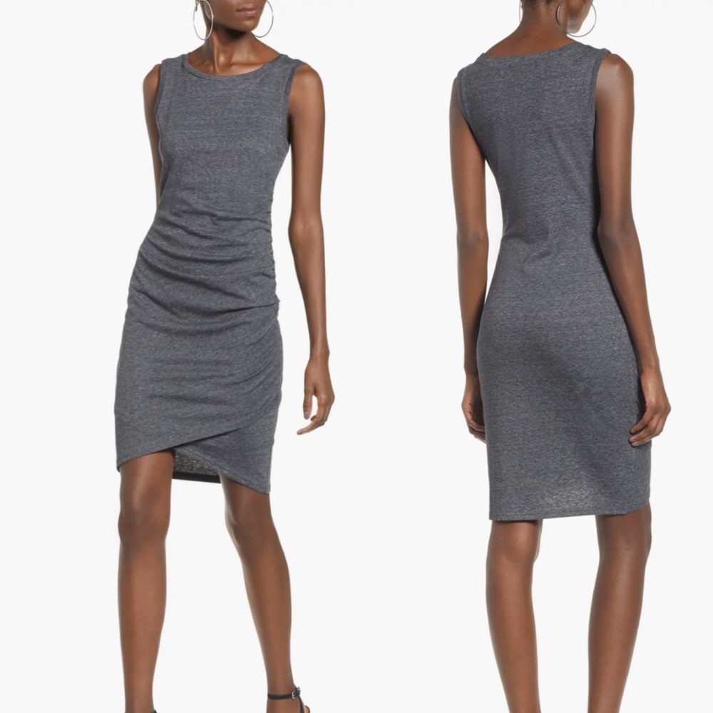 Leith Ruched Body-Con Sleeveless Dress
